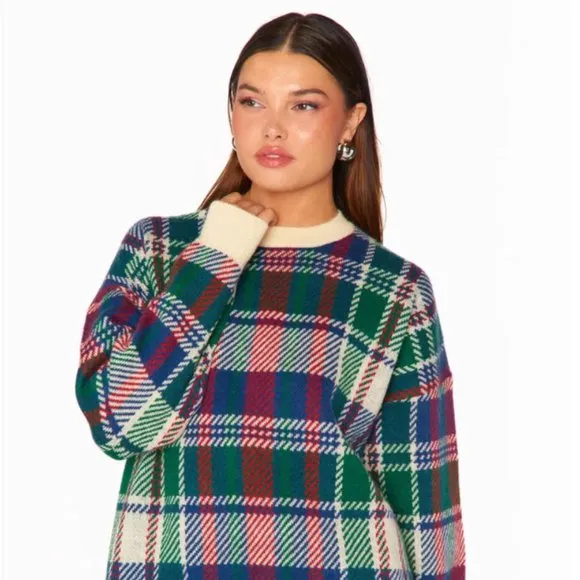 NWT Show me your MuMu in Plaid. Size Small