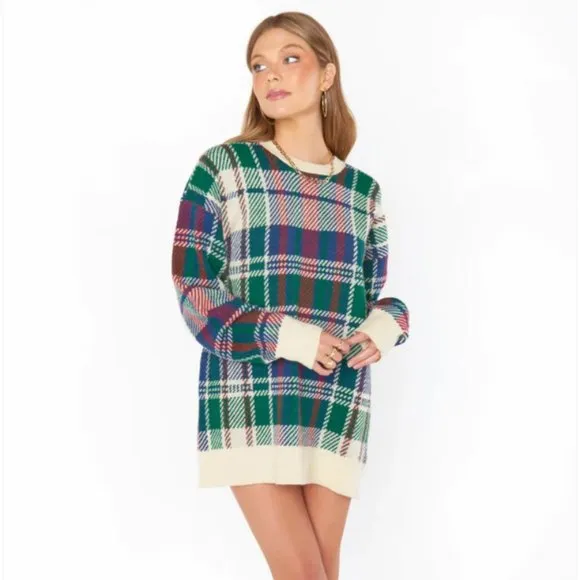 NWT Show me your MuMu in Plaid. Size Small