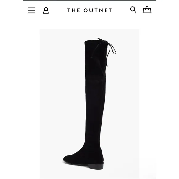 NWT Stuart Weitzman Over-the-Knee Boots Black 9 Suede