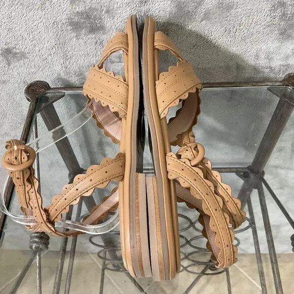 NWT Ted Baker London Taymiah Ankle Strappy flat Sandals women’s 10.5