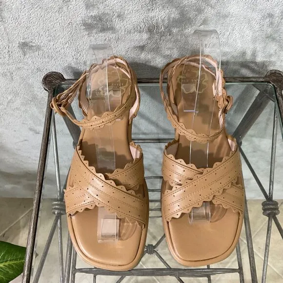 NWT Ted Baker London Taymiah Ankle Strappy flat Sandals women’s 10.5