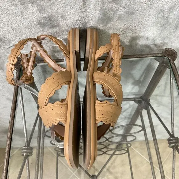 NWT Ted Baker London Taymiah Ankle Strappy flat Sandals women’s 10.5