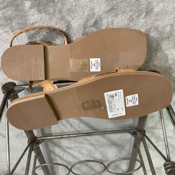 NWT Ted Baker London Taymiah Ankle Strappy flat Sandals women’s 10.5