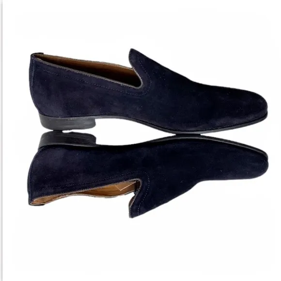 NWT Zara Man Black Slip On Suede Leather Loafers Size EU 42 US 9