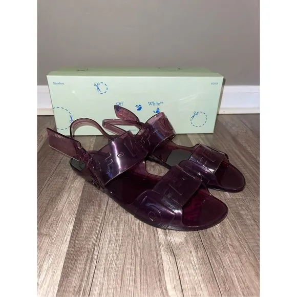 Off-White Logo-Embossed Jelly Sandals