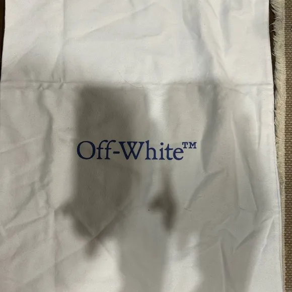 Off-White Men's White and Green Sneakers