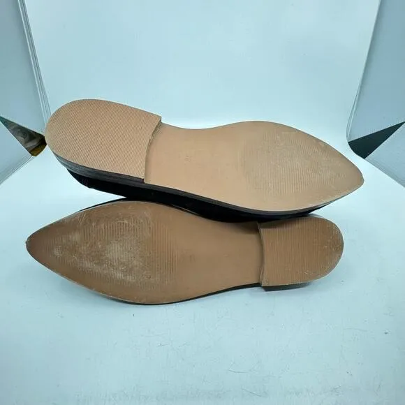 OFFICE GIRL Black Suede Loafers