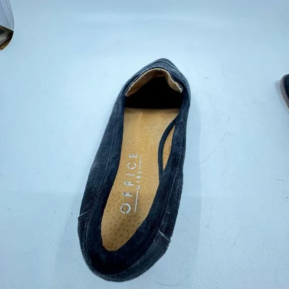 OFFICE GIRL Black Suede Loafers