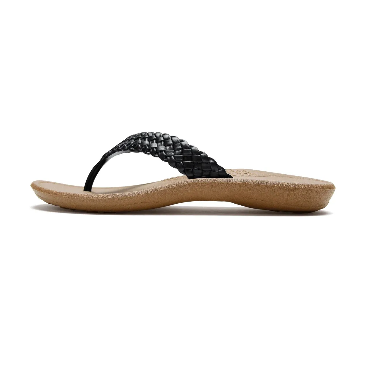 Okabashi Baha Thongs- Toffee/Black