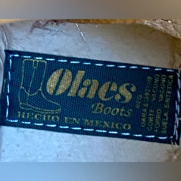 OLAES BOOTS🩷EMBROIDERED🤎WESTERN💯% GENUINE LEATHER COWGIRL BOOTS SIZE 8