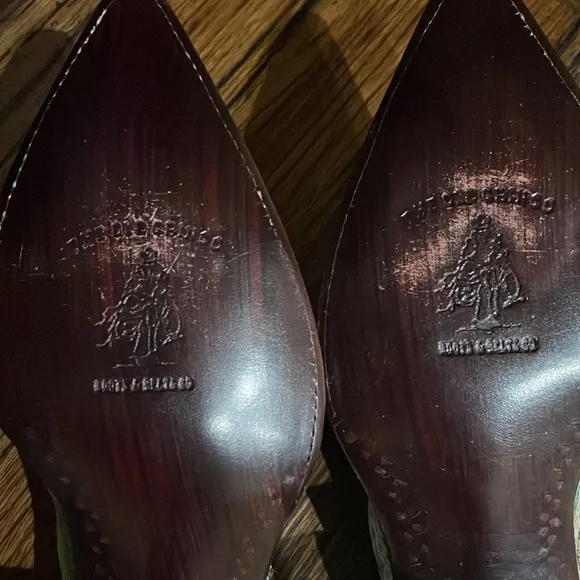 Old Gringo Cream and Brown Heeled Mule Boots