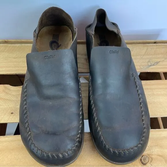 Olukai Akahai Slip-on Brown Leather Convertible Loafers size M13