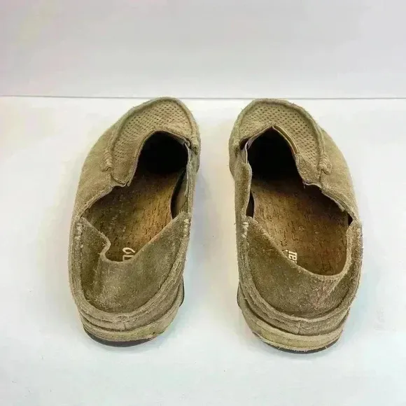 Olukai Moloa Kohana Men's Suede Casual Slip On Shoe Loafers US Sz  9 Euro 42 Tan