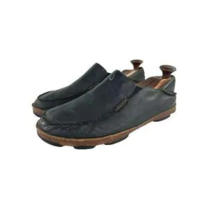 Olukai Moloa Men's Black Leather Slip On US 10 M Loafers Shoes