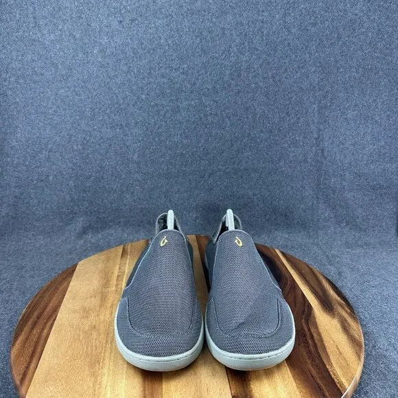 OluKai Nohea Mesh Mens Size 10 Gray Casual Slip On Shoes Loafers 10188-4242