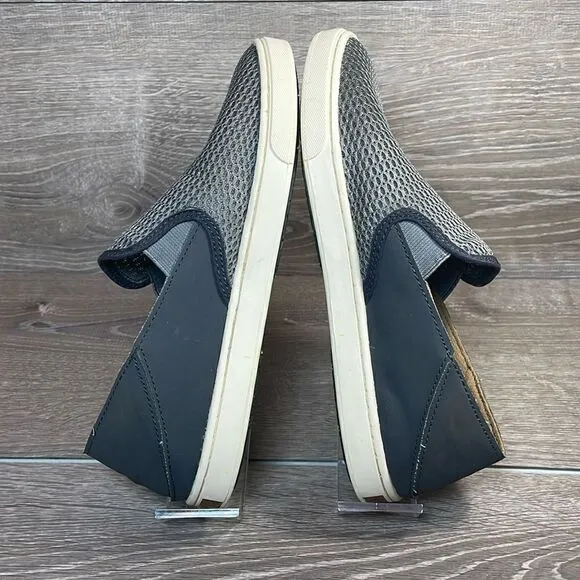 Olukai Pehuea Slip On Gray Women’s Size 7.5 Mesh Collapsible Heel Sneakers