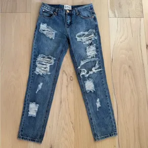 One Teaspoon Awesome Baggies Low Waist Medium Rise Relaxed Leg Jeans Size 25