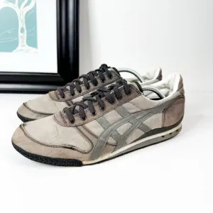 Onitsuka Tiger Men's Sneakers Size 11 Gray Canvas Retro Trainers