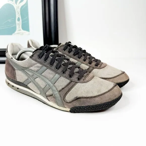Onitsuka Tiger Men's Sneakers Size 11 Gray Canvas Retro Trainers