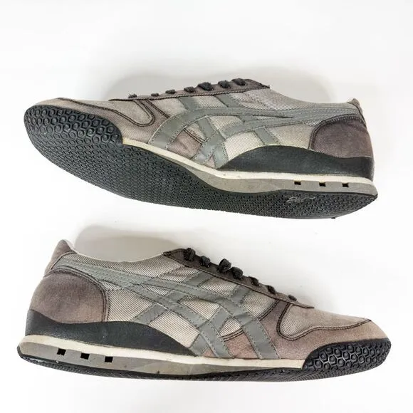 Onitsuka Tiger Men's Sneakers Size 11 Gray Canvas Retro Trainers