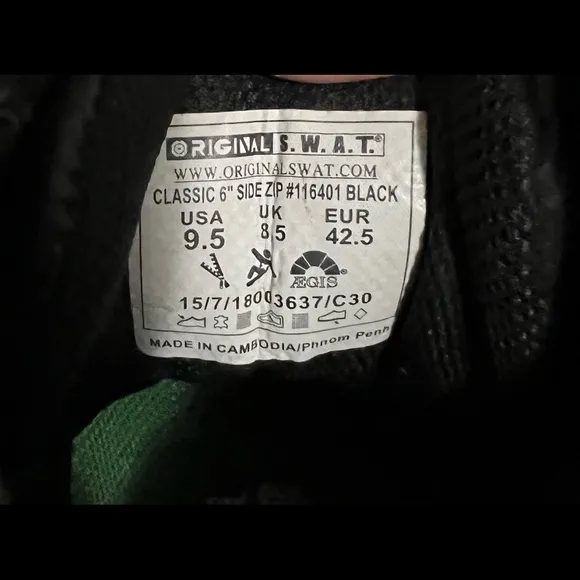 Original S.W.A.T. 6&quot; Classic boots!