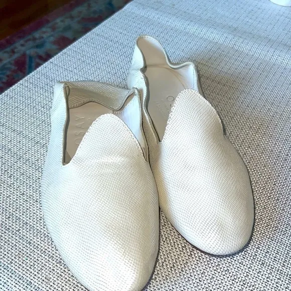 OSAY LOAFERS, size40 , pearl color see photos