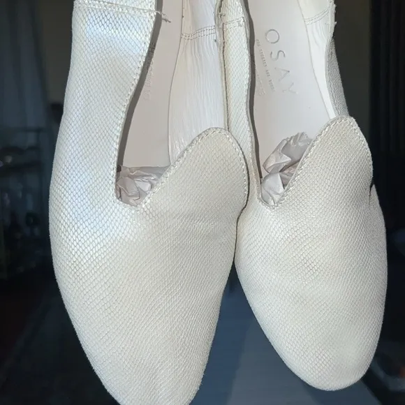 OSAY LOAFERS, size40 , pearl color see photos