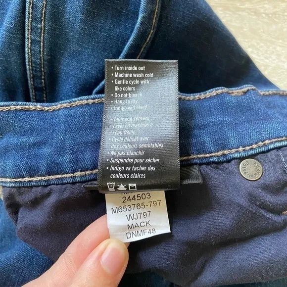 Paige Lennox Mack Premium Straight Fit Pants Men’s Dark Blue Denim Jeans 32