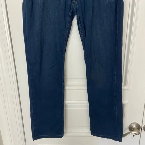 Paige Lennox Mack Premium Straight Fit Pants Men’s Dark Blue Denim Jeans 32