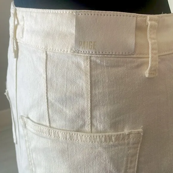 Paige Meadow Midi Skirt Tonal Ecru Size 6 Waist 28
