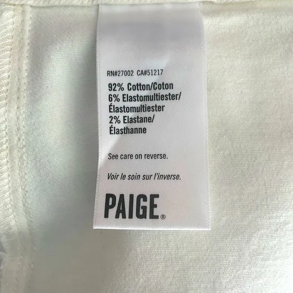 Paige Meadow Midi Skirt Tonal Ecru Size 6 Waist 28