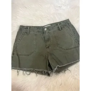 PAIGE Women's Mayslie Utility High Rise Relaxed Short Ivy Green 28
