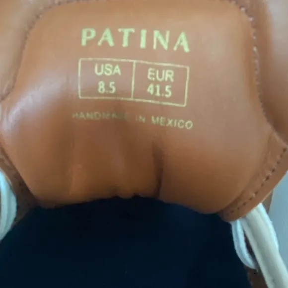 Patina Low Top Sneakers Portland Leather Size 8.5