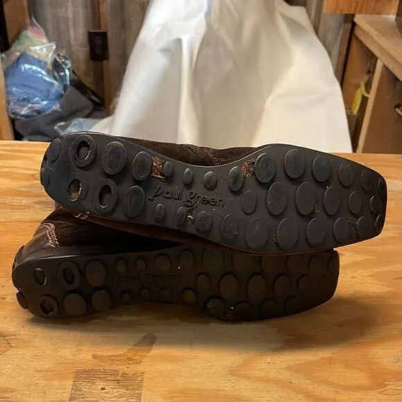 Paul Green brown suede boots