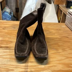 Paul Green brown suede boots
