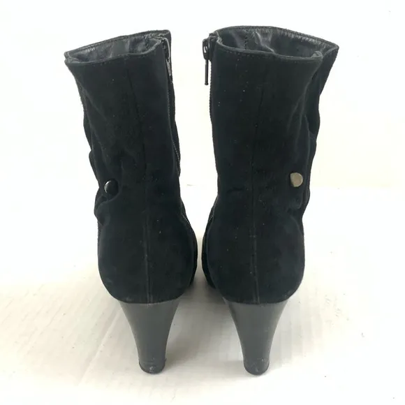 Paul Green Faux Fur Lined Suede Boots  - Size 6