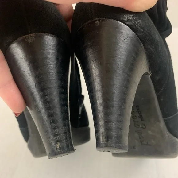 Paul Green Faux Fur Lined Suede Boots  - Size 6