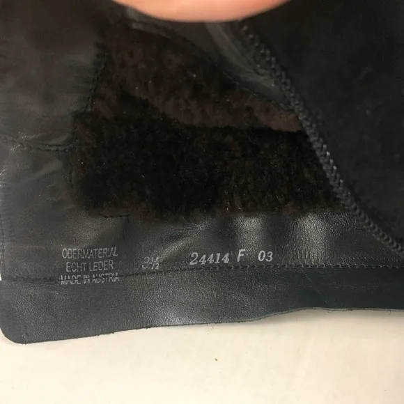 Paul Green Faux Fur Lined Suede Boots  - Size 6
