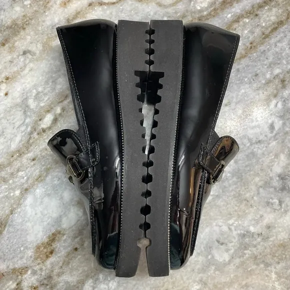 Paul Green Nandi Patent Leather Platform Loafers Women's UK size 4 US 6.5