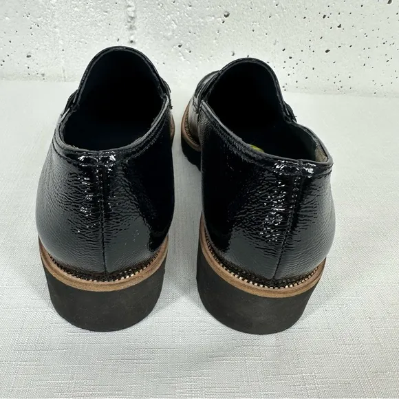 Paul Green Size 6.5 UK 4 Natasha Black Patent Leather Penny Loafers