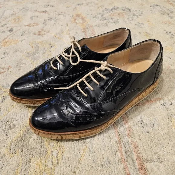 Paul Green Wing Tip Black Brogue Loafers