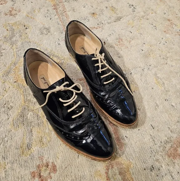 Paul Green Wing Tip Black Brogue Loafers