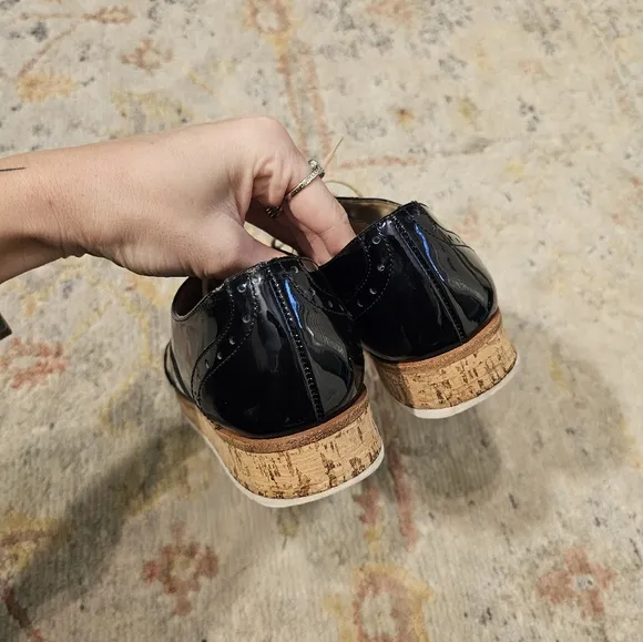 Paul Green Wing Tip Black Brogue Loafers