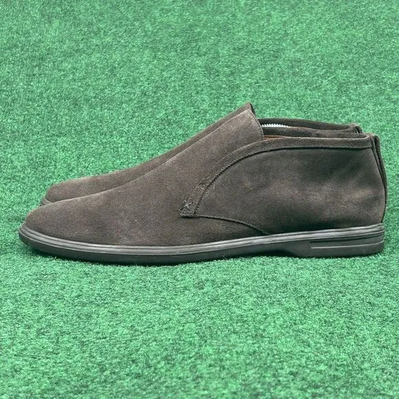 Peter‎ Millar Crafted Slip-On Chukka Boots Mens Size 11.5 Suede Leather Espresso