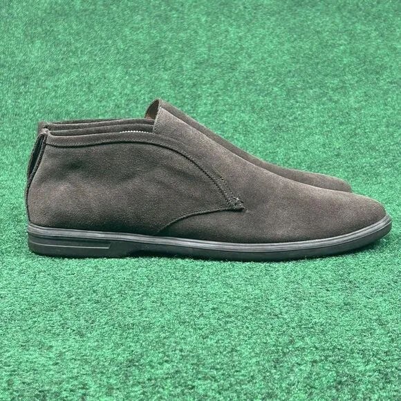 Peter‎ Millar Crafted Slip-On Chukka Boots Mens Size 11.5 Suede Leather Espresso