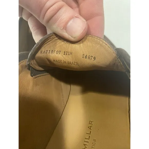 Peter Millar Excursionist Chukka Suede Slip On Boots Brown Men's Size 11.5