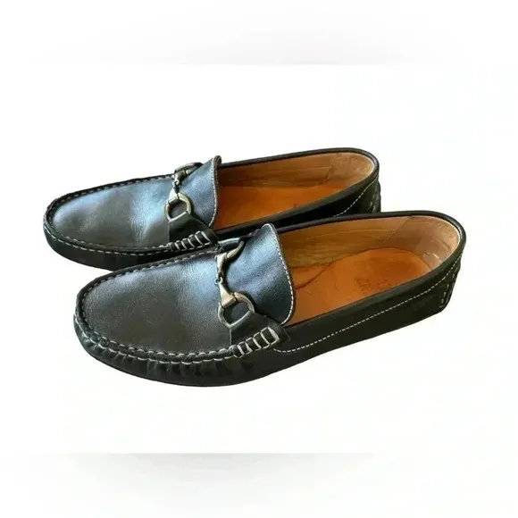 Peter Millar Horse-Bit Leather Loafers