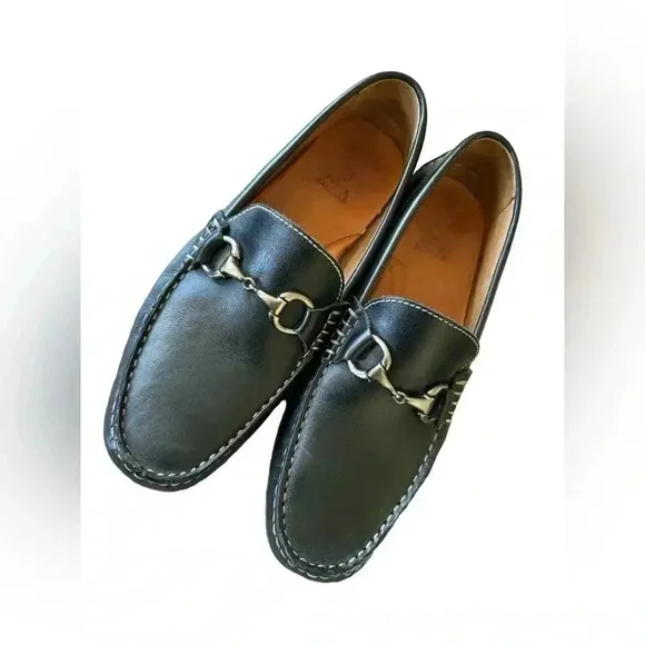 Peter Millar Horse-Bit Leather Loafers