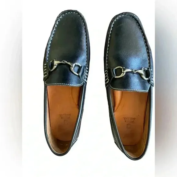 Peter Millar Horse-Bit Leather Loafers