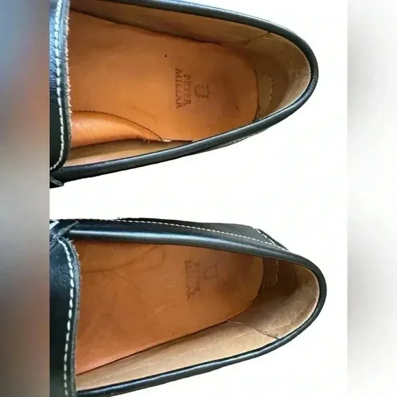 Peter Millar Horse-Bit Leather Loafers